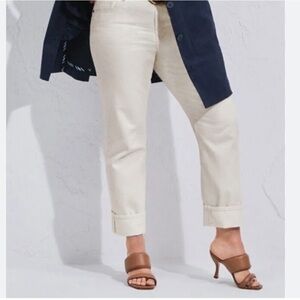 NWT | Cabi 6072 White 100% Boyfriend Jeans